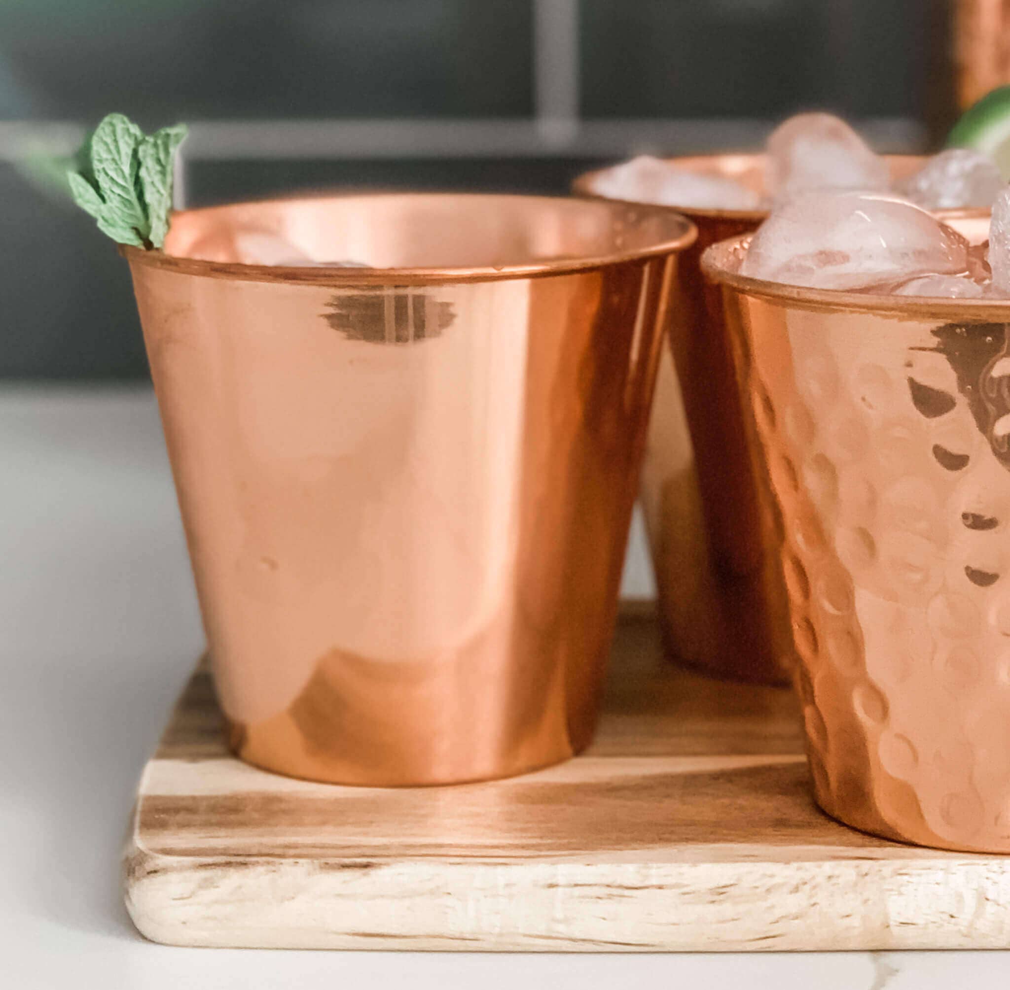 Copper Mug Company - Wholesale Drinking Glass/Cup - Tumbler Smooth: 14oz Copper Tumblers Set of 4 by Copper Mug2