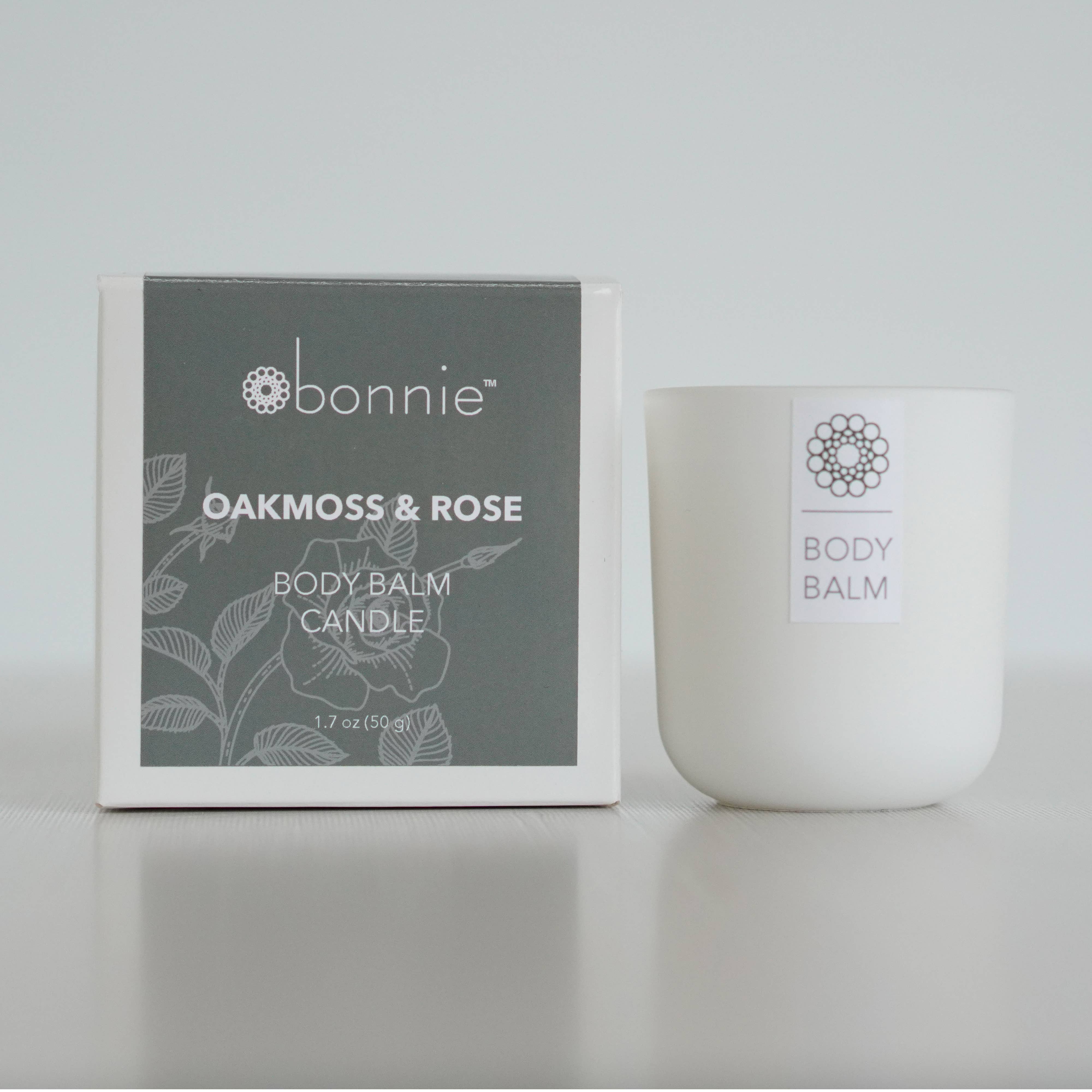 Bonnie Skincare - Wholesale Jar/Filled Candle - Body Balm Candle / Oakmoss & Rose (60 g) Lotion Candle0