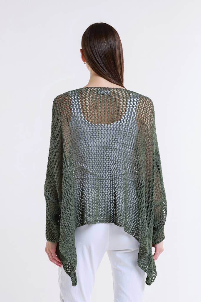 TINA Stephens Italy/Tees By Tina - Wholesale Knit Top - Women's - Lennox Open Knit Topper (BLS133)20