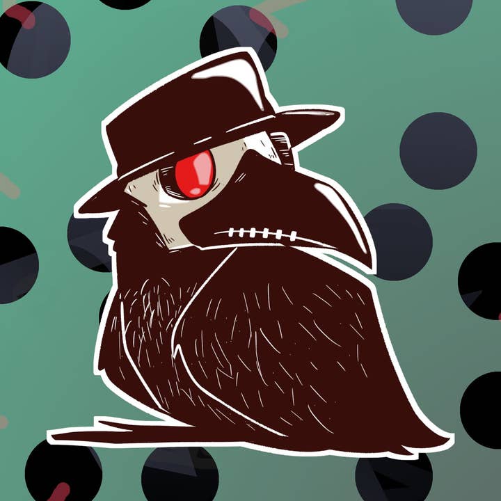 Pest Doctor Crow klistermärke för wholesale av Mega Kawaii Cuties