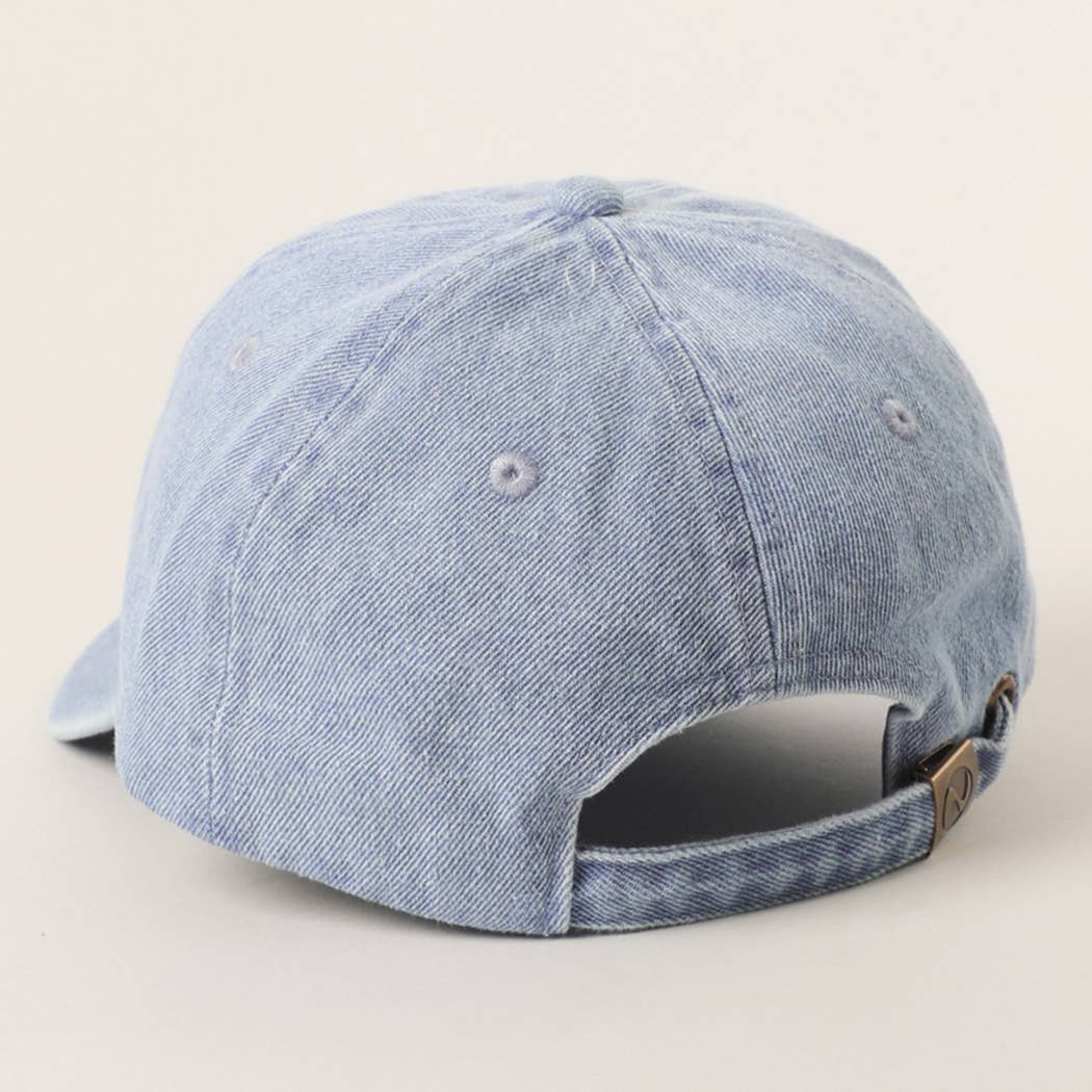 Fashion City - Wholesale Baseball Cap - Women's - Australian Shepherd Embroidered Denim Baseball Cap7