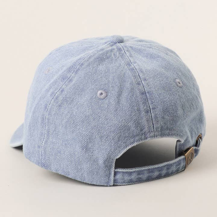 Fashion City - Wholesale Baseball Cap - Women's - Australian Shepherd Embroidered Denim Baseball Cap7