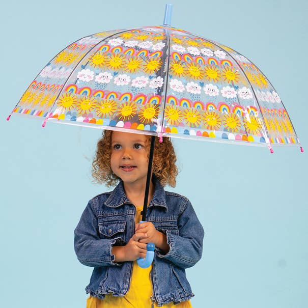 Rachel Ellen Designs – Großhandel Regenschirm – Kinder – Kinderregenschirm - Sonne, Regenbögen & Wolken1