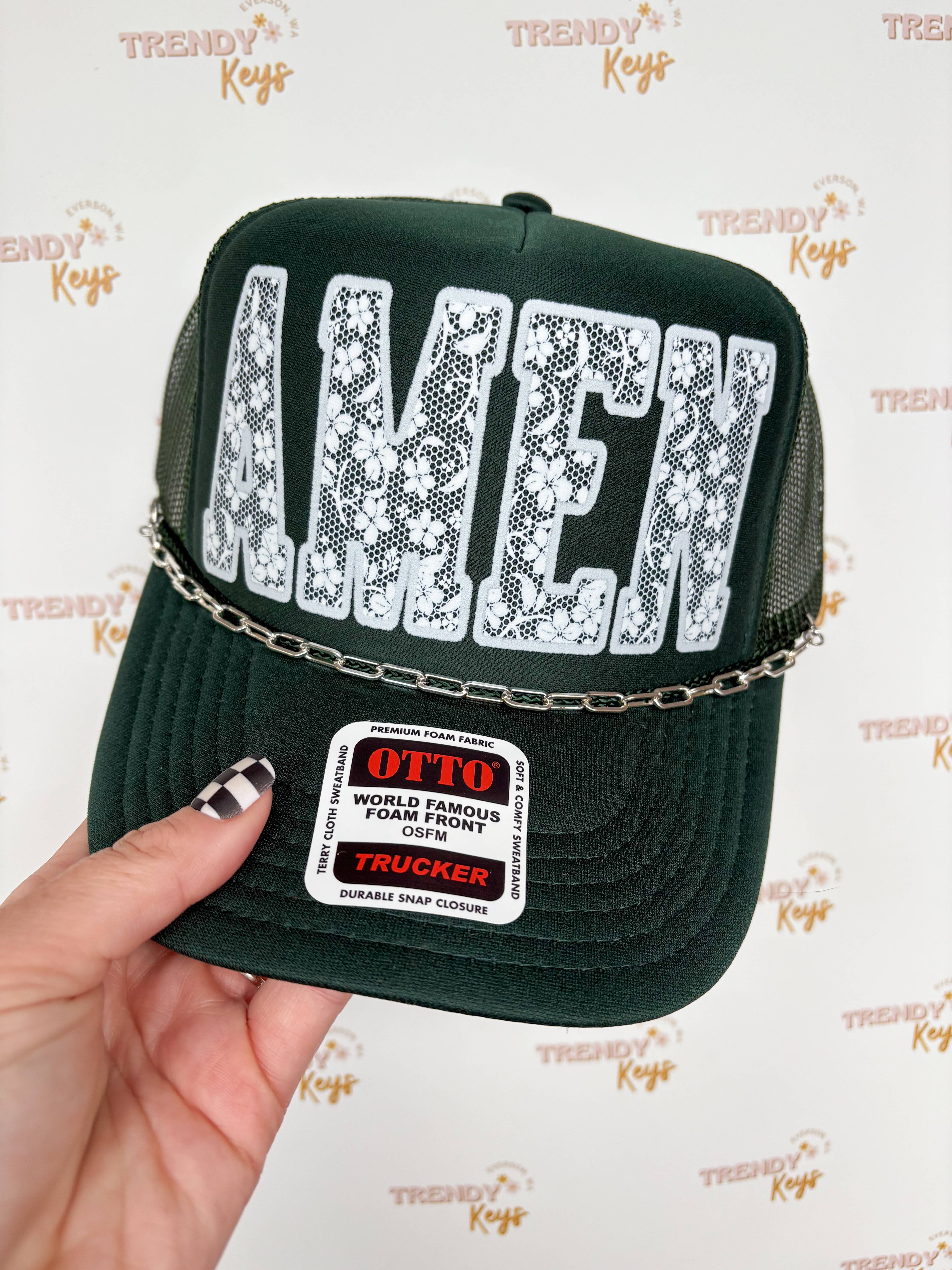 TrendyKeys - Wholesale Trucker Hat - Women's - AMEN Trucker Hat