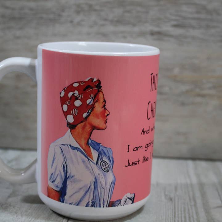 This is my Chemo Mug 15oz Ceramic Coffee Cup for wholesale by Raven Design