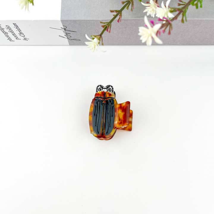 Small Firefly Hair Clip, Acetate Insect Claw Clip for wholesale on Faire4