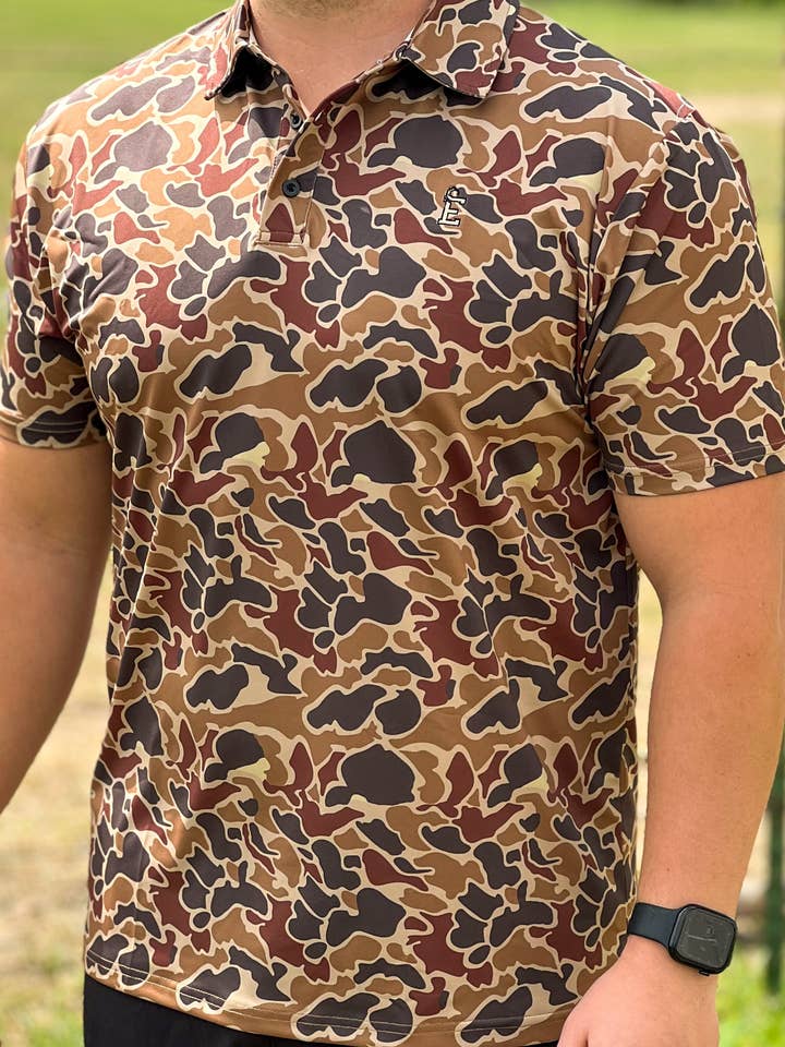 Embry Outdoors - Wholesale Polo - Men's - Duck Camo Golf Polo