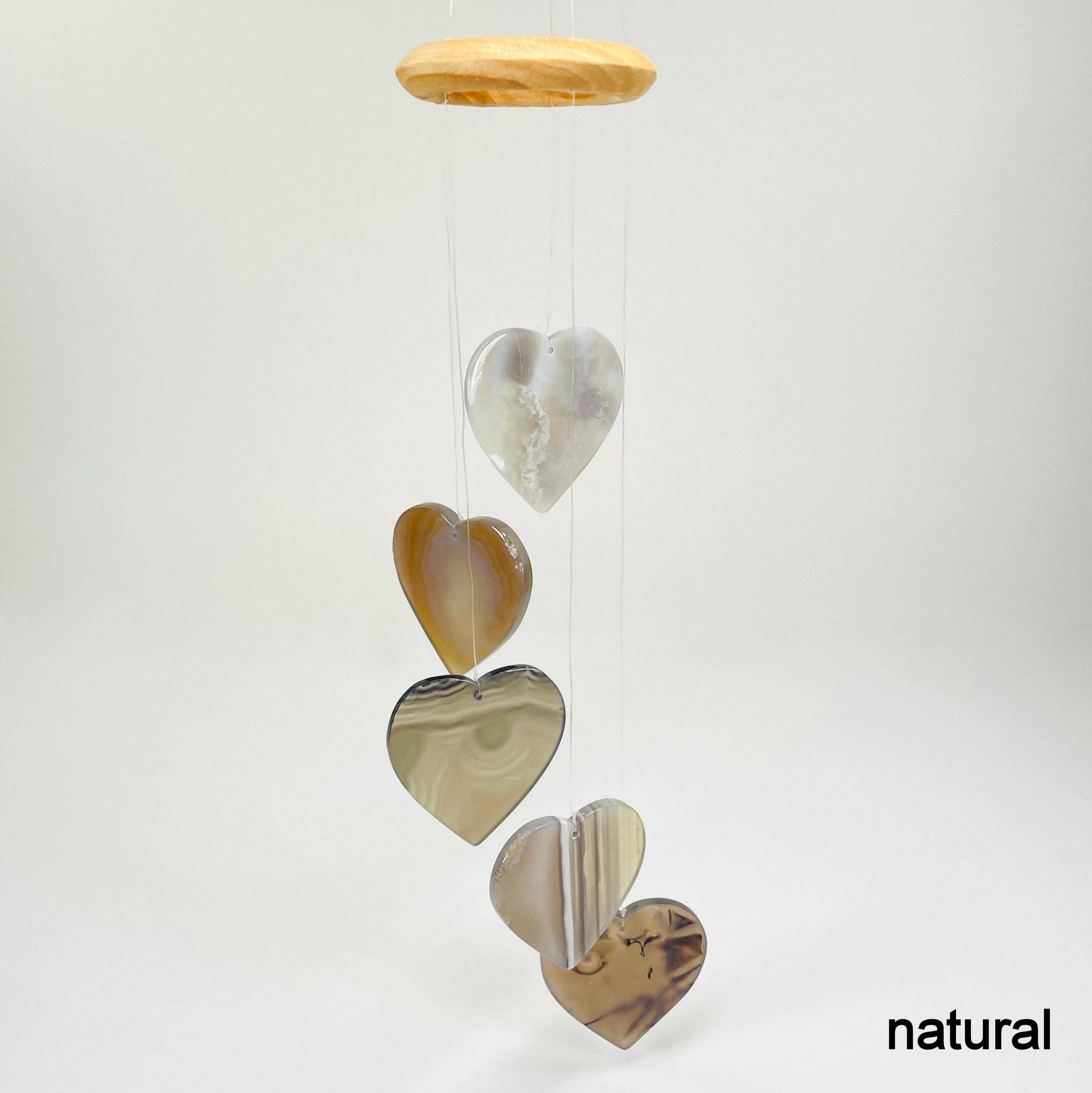 Rock Paradise - Wholesale Wind Chime - Agate Heart Crystal Wind Chimes 0