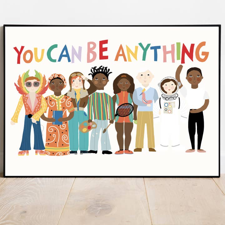 Autonomisant, Éducatif, Inspirant, Art Coloré, Impression d'Art pour la vente par Abel and the Label