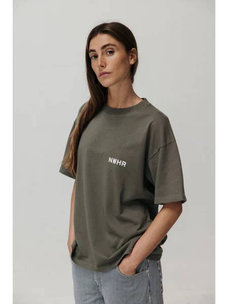 NWHR - Wholesale T-Shirt - Unisex - Cropped Olive T-Shirt