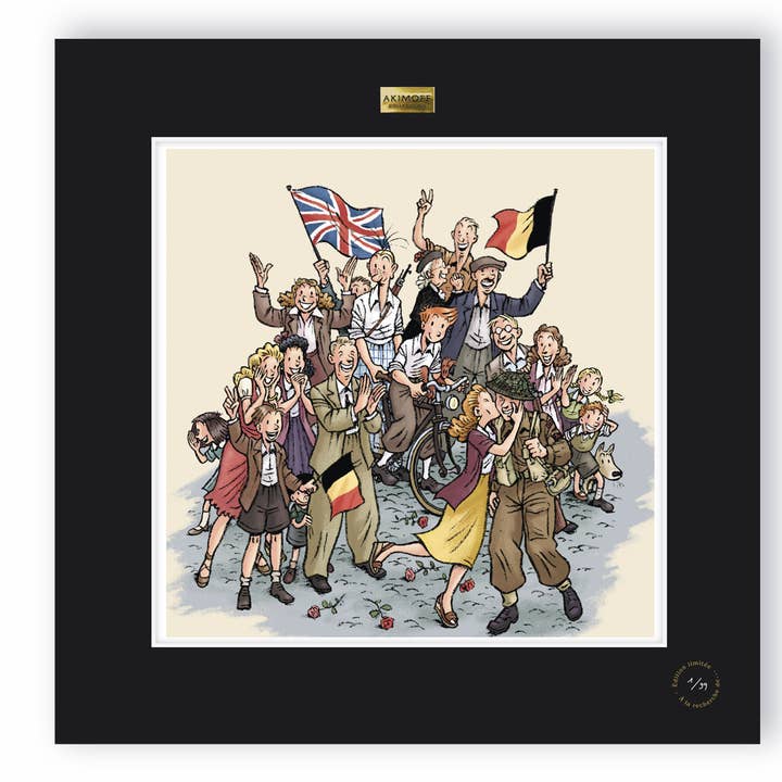 SPIROU ET FANTASIO KOLLEKTION, DRUCK - LIBERATION für den Großhandel von Akimoff Collections