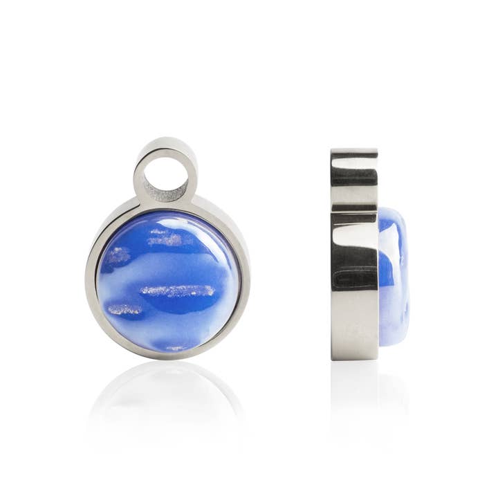 Anhänger für Creolen • Silber / Saphirblau für den Großhandel von ALEXASCHA
