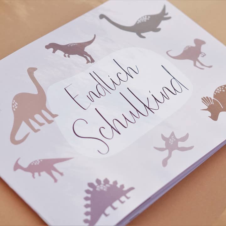 Einschulungsalbum "Dinosaurier" für den Großhandel von Modern Kids Art