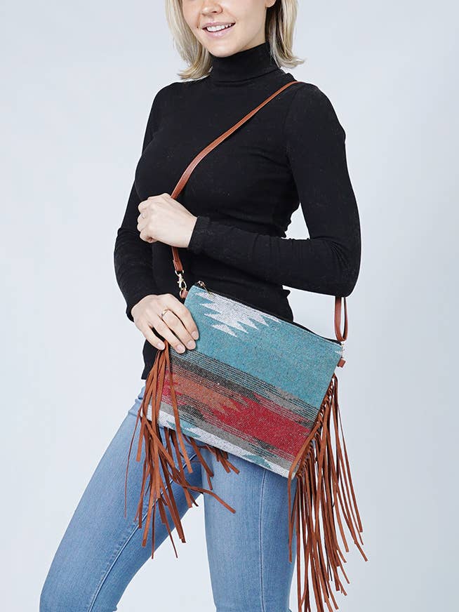 Western Crossbody Bag with Tassel for wholesale by Hana