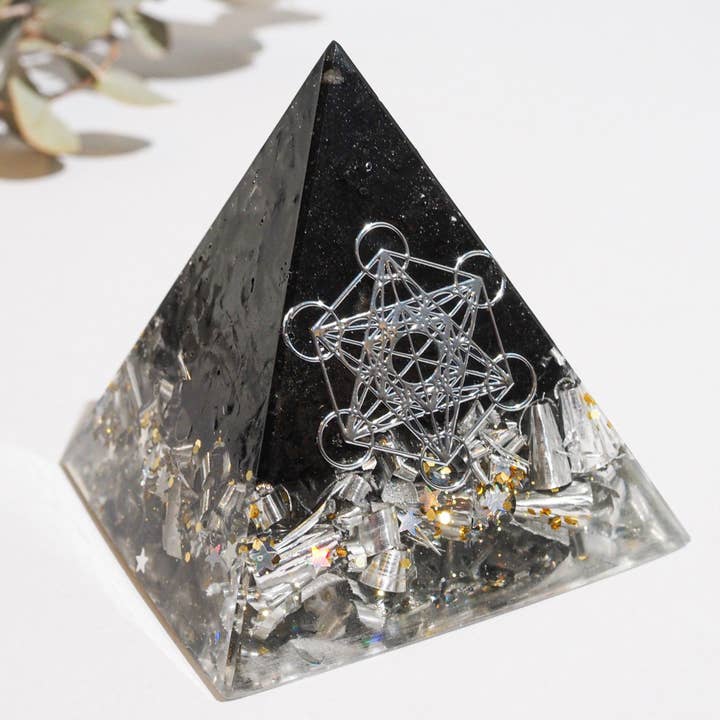 Pyramid Orgonite | Black Tourmaline | Base Chakra for wholesale by ARCANDLES