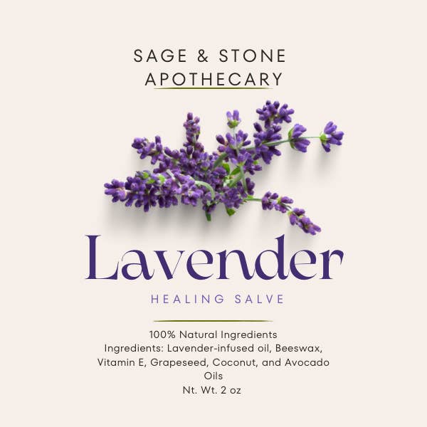 Sage & Stone Apothecary - Wholesale Healing salve/balm/cream - Lavender Healing Balm
