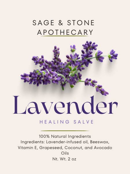 Lavender Healing Balm for wholesale by Sage & Stone Apothecary