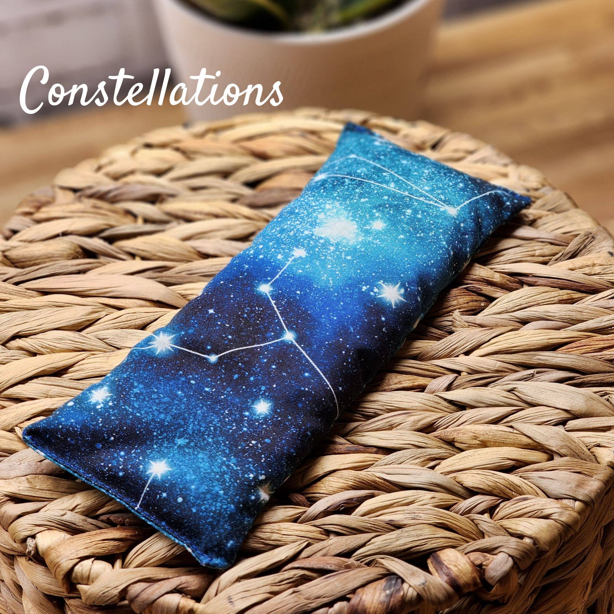 Calm Your Vibes - Wholesale Spa/Therapy Pillow - Aromatherapy Hot/Cold Weighted Eye Pillow - Moon and Sky fab2