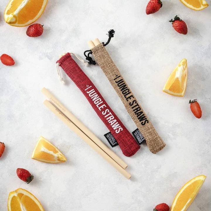 Jungle Culture - Wholesale Drinking Straw - Bamboo Straws - Reusable Drinking Straw Set - Plastic-Free