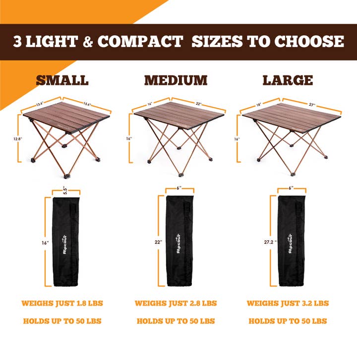Alpcour - Wholesale Patio Table - Alpcour Portable Collapsible Camping Table