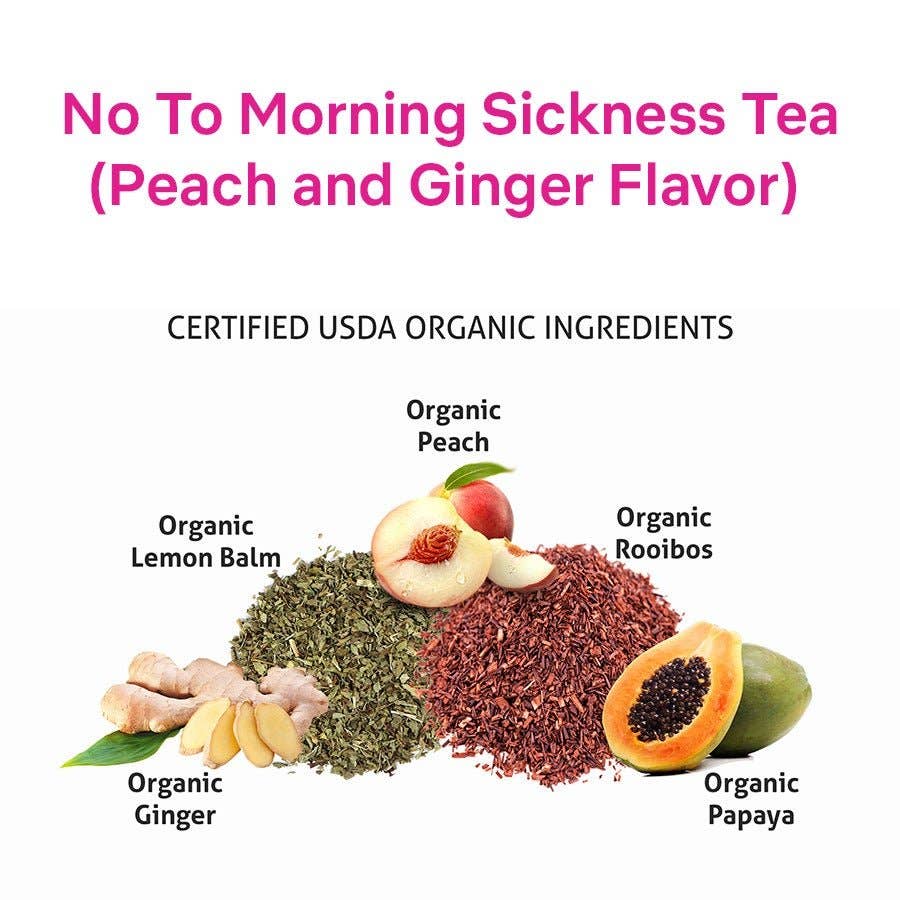 Secrets Of Tea - Wholesale Nursing Tea - Maternity - Morning Sickness Tea - Peach and Ginger: 40 Cups6