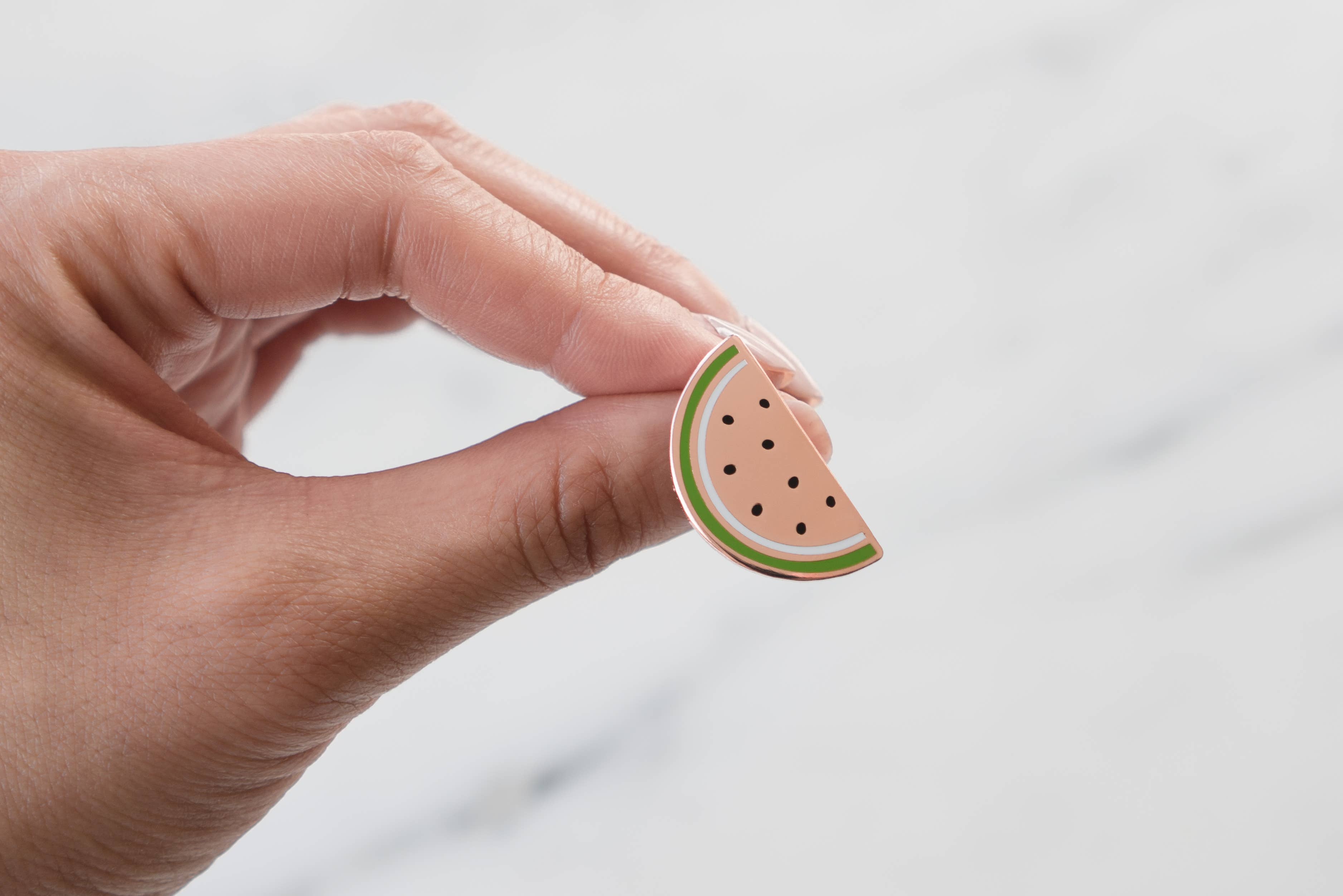 Copper multi Watermelon Pin for wholesale on Faire1