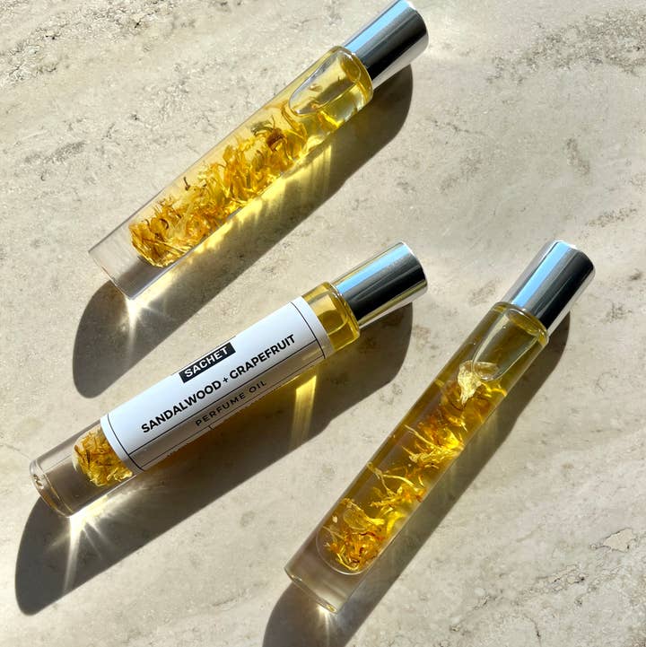 The Lavender Sachet - Wholesale Roll-On Fragrance - Sandalwood + Grapefruit Rollerball Perfume0