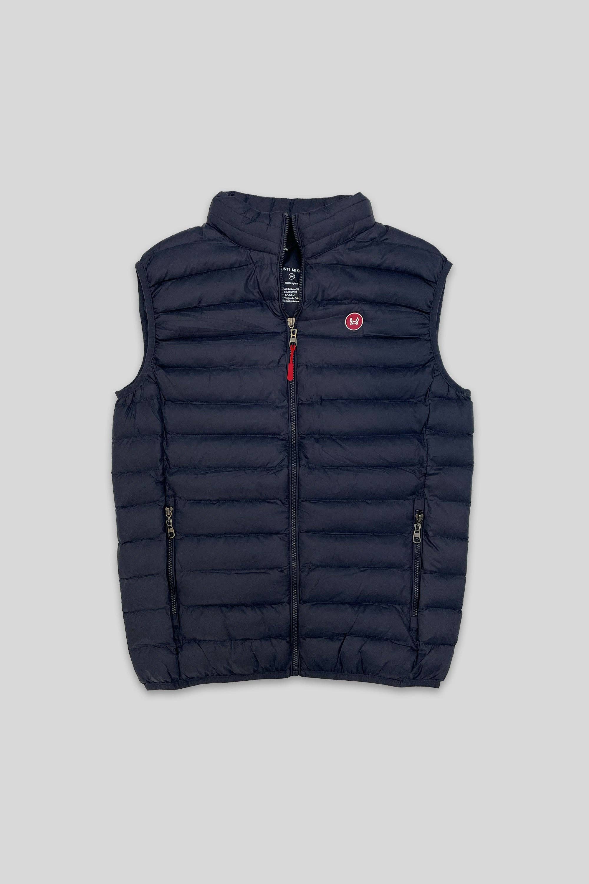 Custi Mikelo: Men's Clothing & Christmas Gifts - Wholesale Vest - Heren - Slim Fit Gewatteerd Vest Donkerblauw