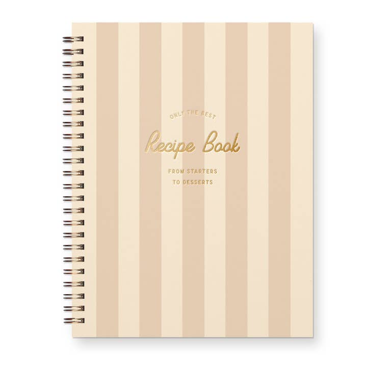Ruff House Print Shop - Wholesale Recipe Card - Only The Best Striped Recipe Book