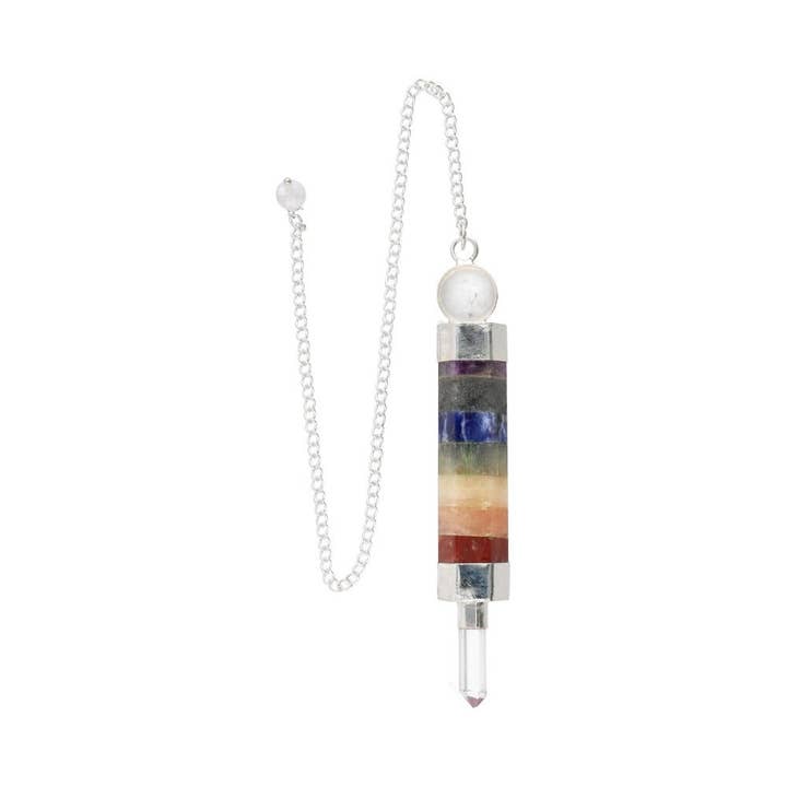 Generator Pendulum with Chakras in Silver Plating (GEN2) for wholesale by Vives de la Cortada S.L