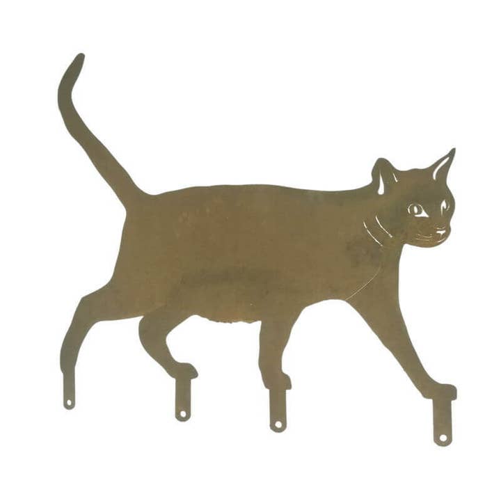 Katt på staket trädgårdskonst för wholesale av Overwrought