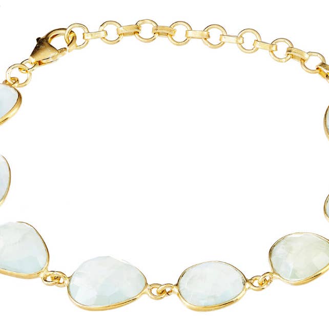 Pebble Prehnite Armband für den Großhandel von POMEGRANATE