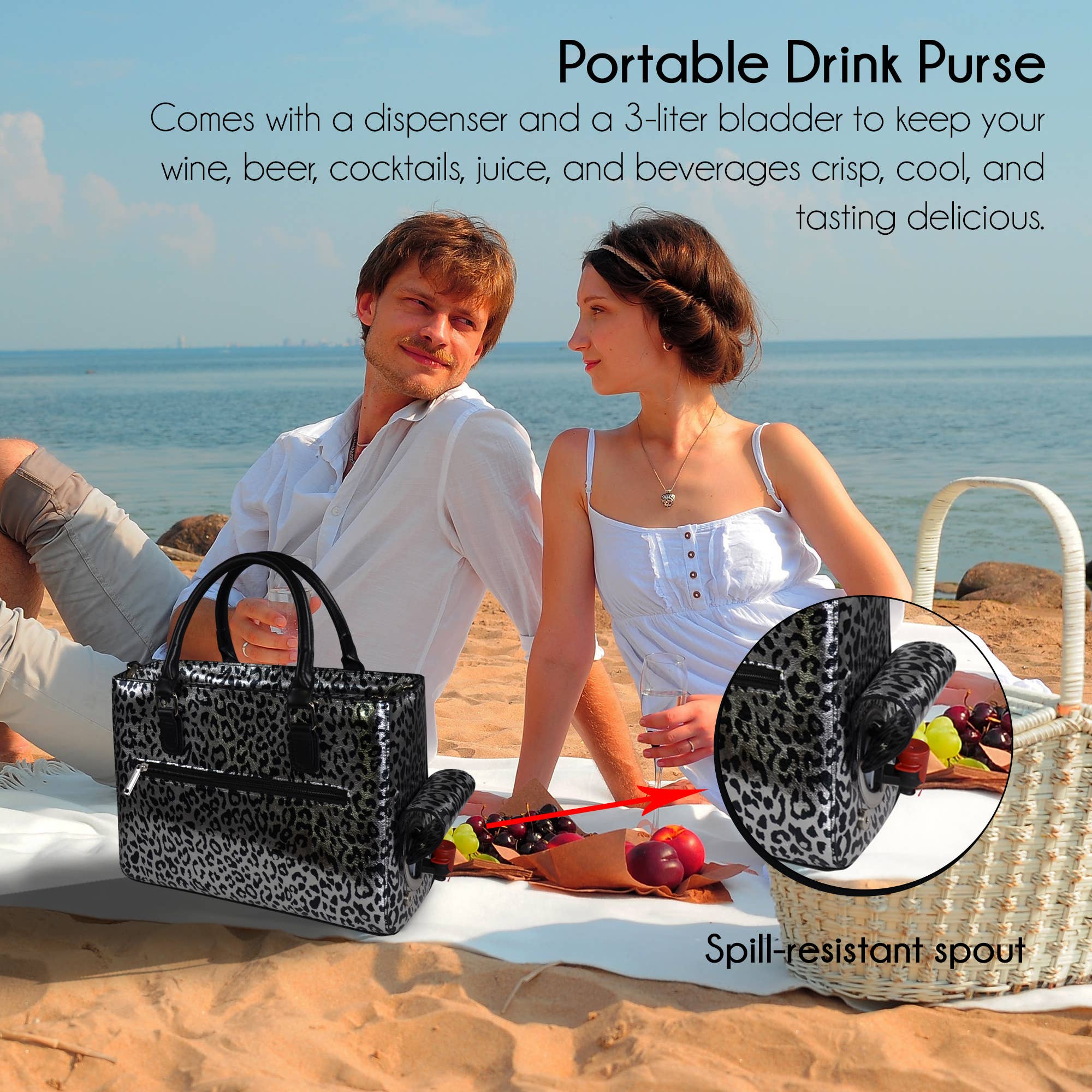 Primeware Inc. – wholesale Vinkasse – Drink handväska | Vin handväska Safari Design6