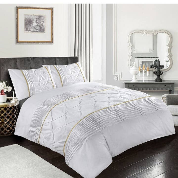 Pretty Little Bed - Wholesale Bedding Set - Luxury Duvet Cover Set Double Super King Size Bedding Quilt Bed Black Red White4