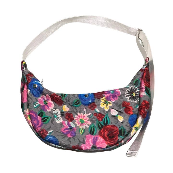 Colorful Florals Sling Bag for wholesale by Trash Bandit NYC