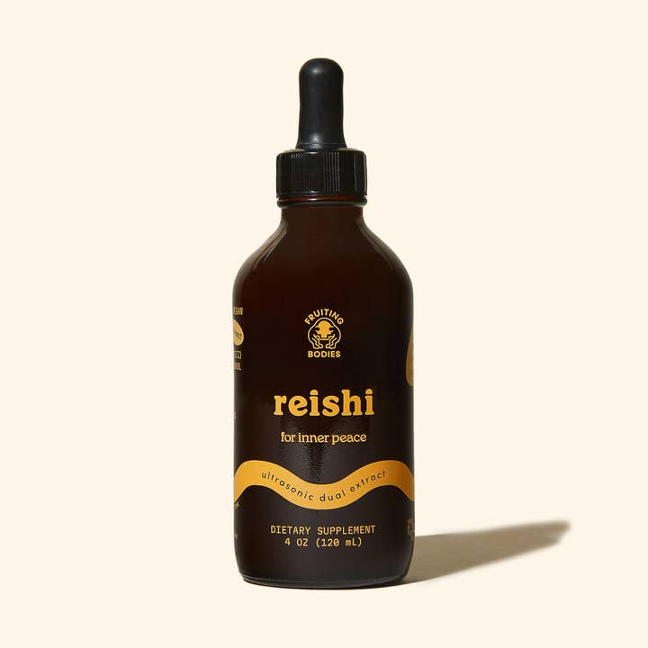 Reishi Dual Extract Tincture - 4oz for wholesale by Fruiting Bodies