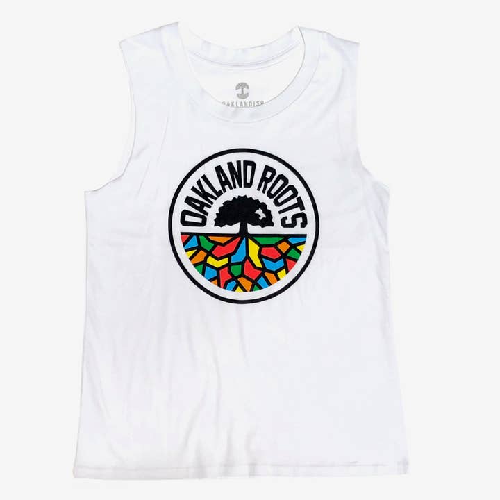 Canotta da donna con logo Oakland Roots SC per la vendita all'ingrosso da parte di Oaklandish