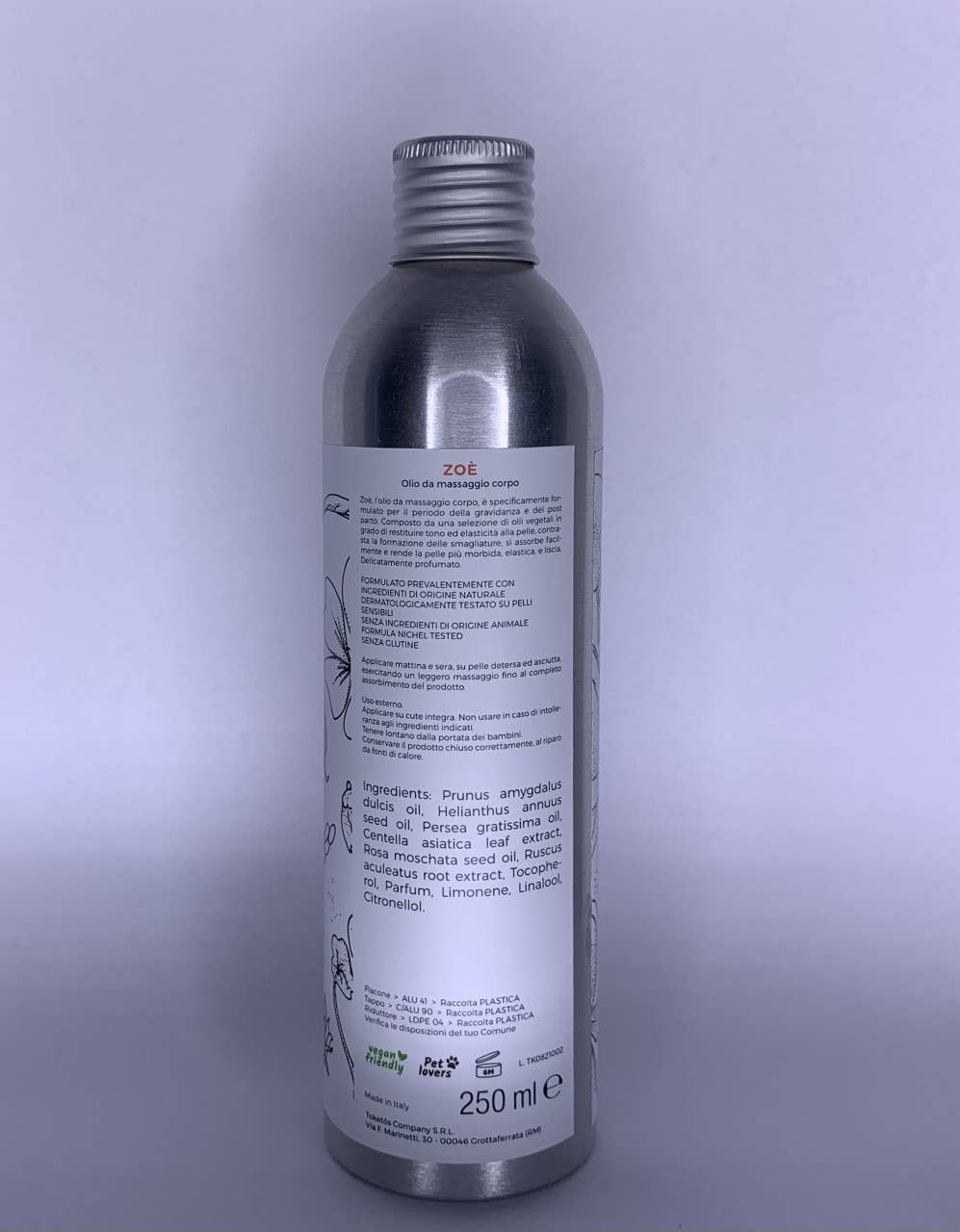 Toketós - Ethical Skincare - Wholesale Bath/Body Oil - Zoè - Body massage oil2