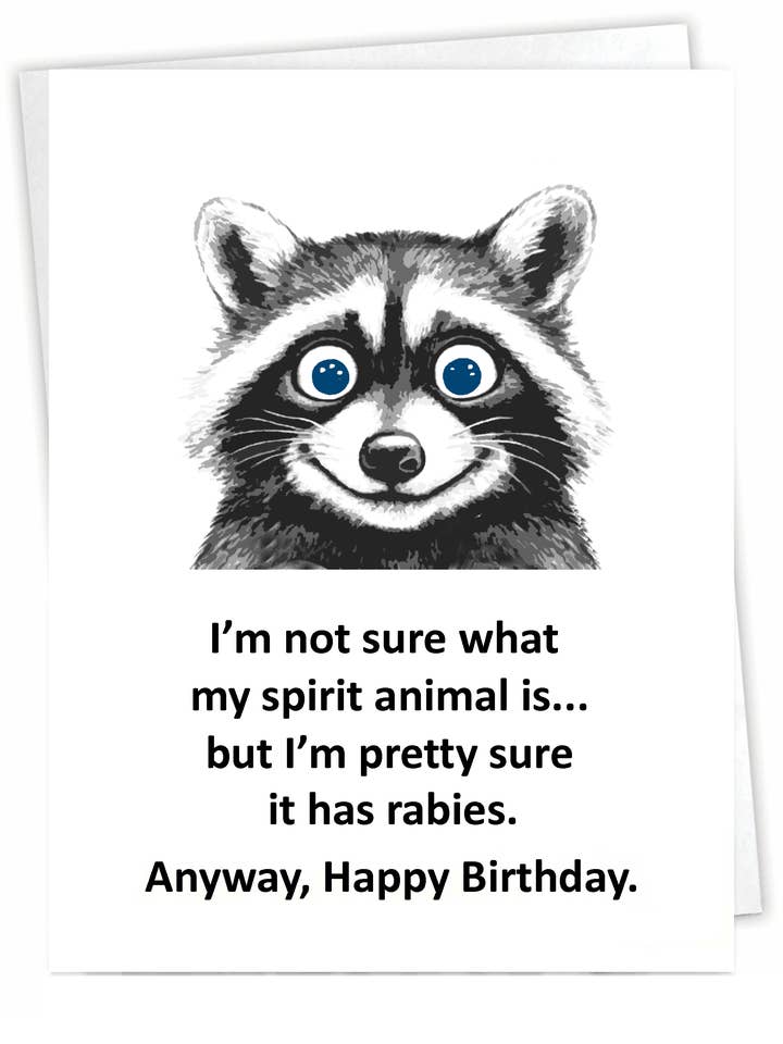 Carte d'anniversaire drôle - Rage - Intérieur vierge pour la vente par Blue Spark Card Co