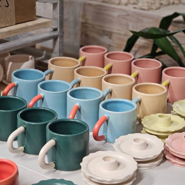 Bad Dogs Studio - Wholesale Coffee Mug - Classic Mug (Two-Toned) • Handmade Colorful Ceramic3