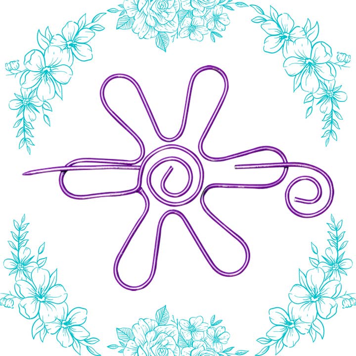 The KnittingZone - Wholesale Knitting/Crochet Supplies - Nirvana Daisy Shawl Pin2