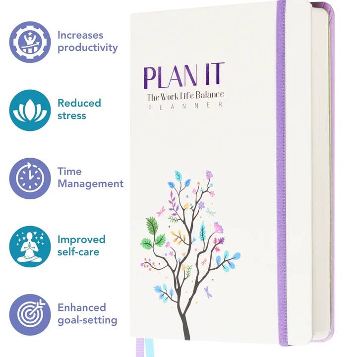 Doodle - Wholesale Planner - 8.25 x 5.70in - A5 Hard Bound - Work Life balance Planner8