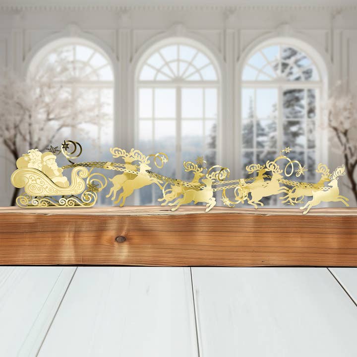 Inspired Indigo - Wholesale Bunting/Garland - Santa and Reindeer Metal Garland15