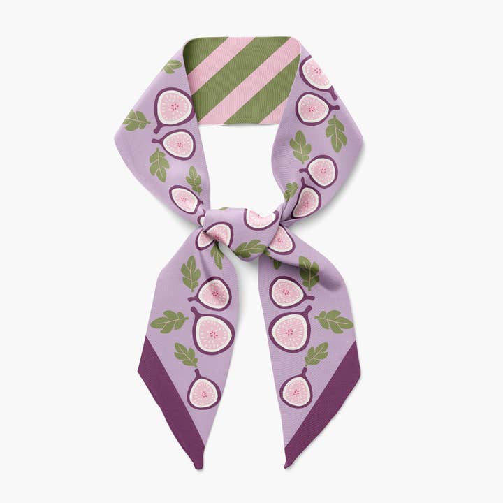 Fig Twilly Ribbon Scarf for wholesale by Centinelle