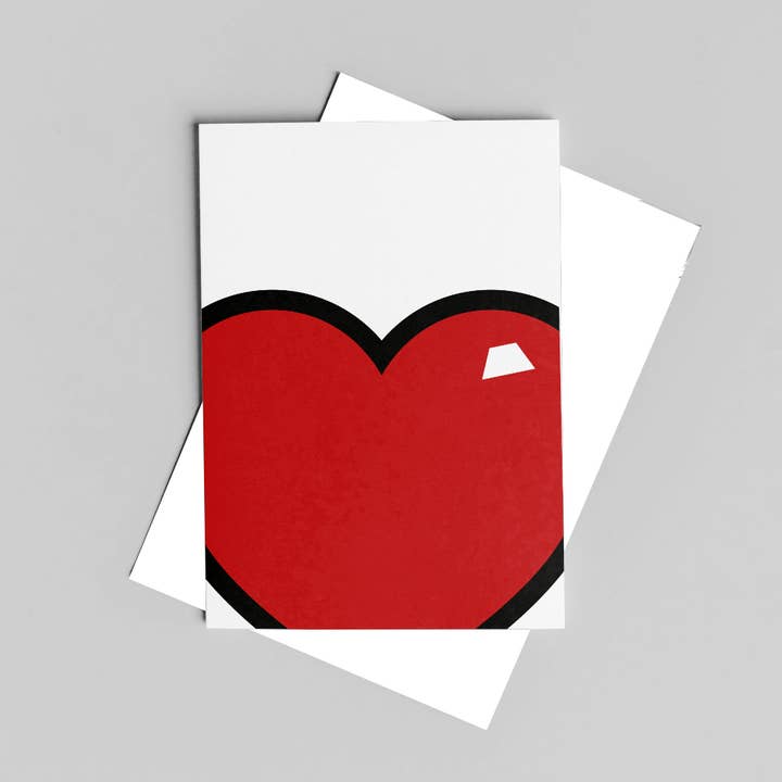 Juicy Heart- Red, Valentine's Day Card, Anniversary Card for wholesale by Lime Green Dolly