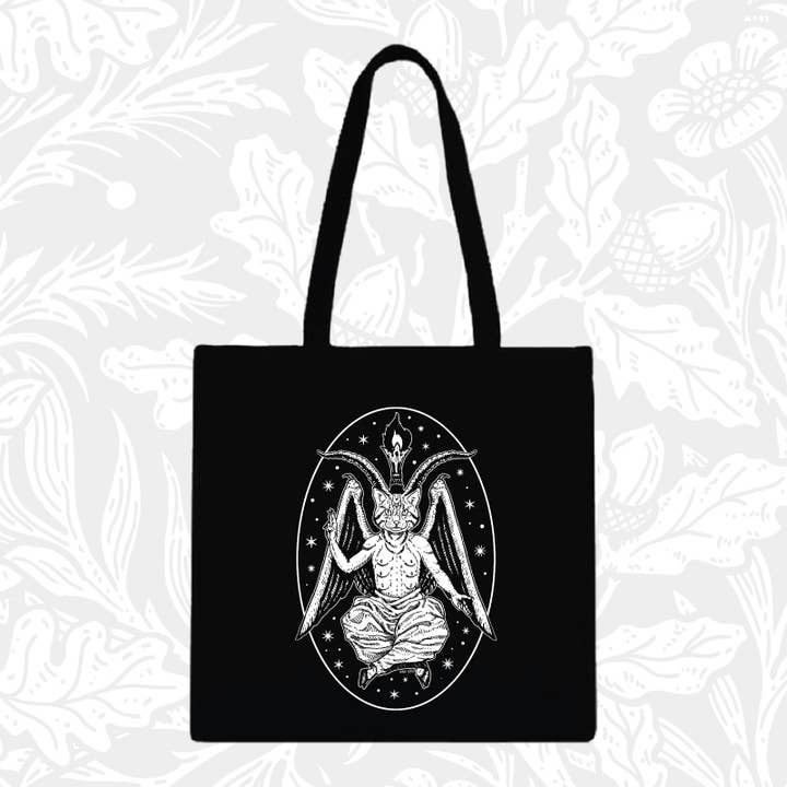Sac fourre-tout Baphomeow pour la vente par Primaeval Press