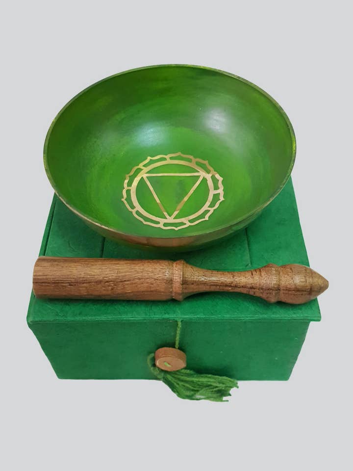 7 Chakra sjungande skål presentförpackning (SB-46) för wholesale av Kathmandu Imports