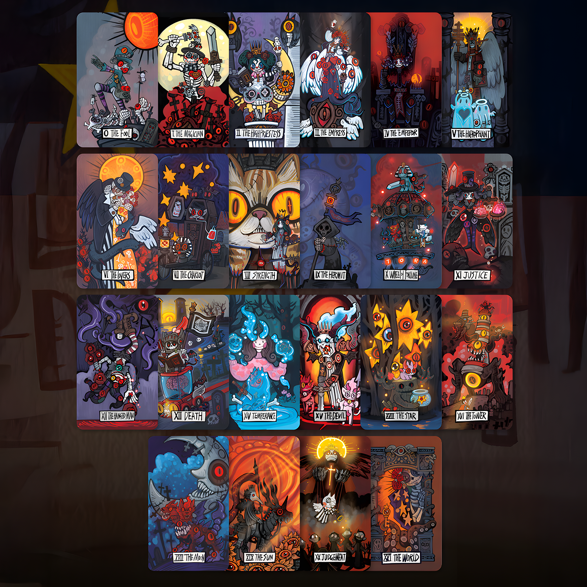 Vermilion Collection – wholesale Tarot cards – Whimsical Realm of Oddities Tarot12