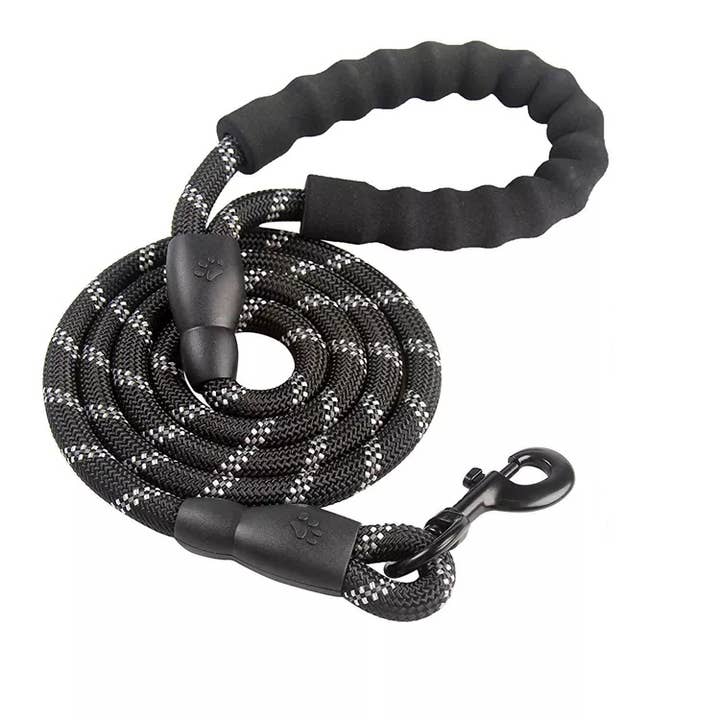 Braided Rope Leash - Black for wholesale by DOGGY TALES