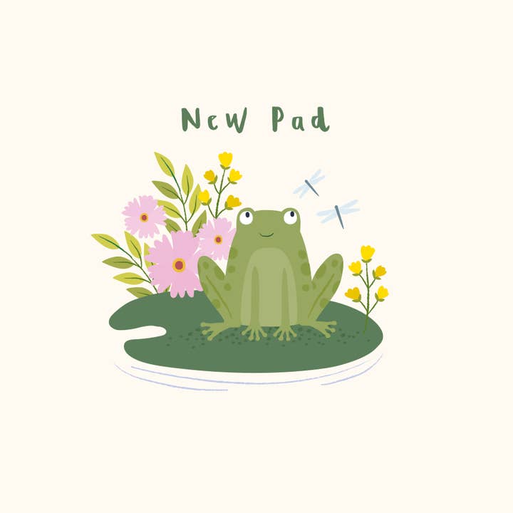 Klara Hawkins - Wholesale Congratulations Card - New Pad Frog New Home card2
